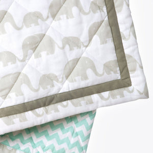 Masilo Organic Cotton Quilt - Peekaboo Panda Baby Blanket