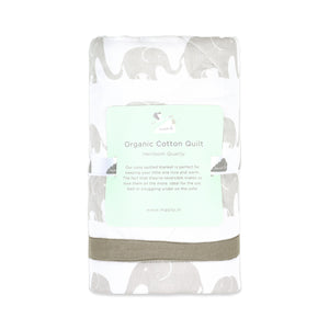 Masilo Organic Cotton Quilt - Peekaboo Panda Baby Blanket