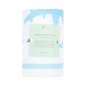 Masilo Organic Cotton Quilt - Peekaboo Panda Baby Blanket
