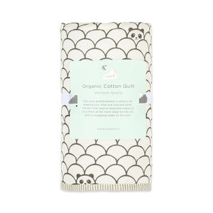 Masilo Organic Cotton Quilt - Peekaboo Panda Baby Blanket