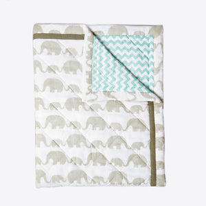 Masilo Organic Cotton Quilt - Peekaboo Panda Baby Blanket