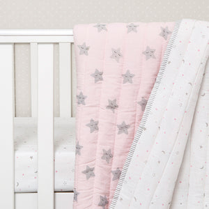 Masilo Organic Cotton Quilt - MBQUI STAR PINK