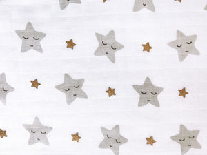 Masilo Organic Muslin Swaddles Set of 3- StarMetallic Gold |The Mom Store - Baby Blanket