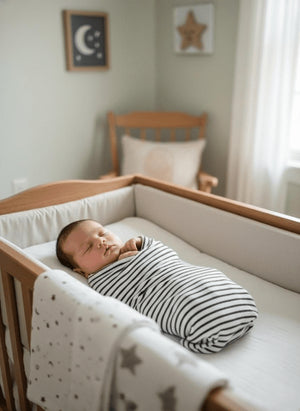 Masilo Organic Muslin Swaddles Set of 3- StarMetallic Gold |The Mom Store - Baby Blanket