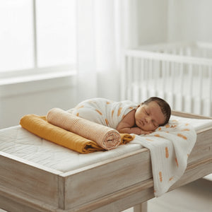 Masilo Organic Muslin Swaddles Set of 3- Yellow Pineapple|The Mom Store - Baby Swaddle Blankets