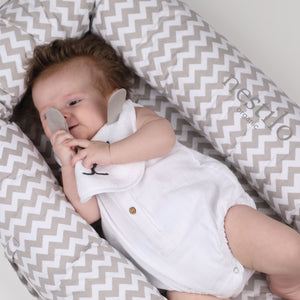 Masilo Organic Nestilo – Chevron (Grey) - Baby Nest