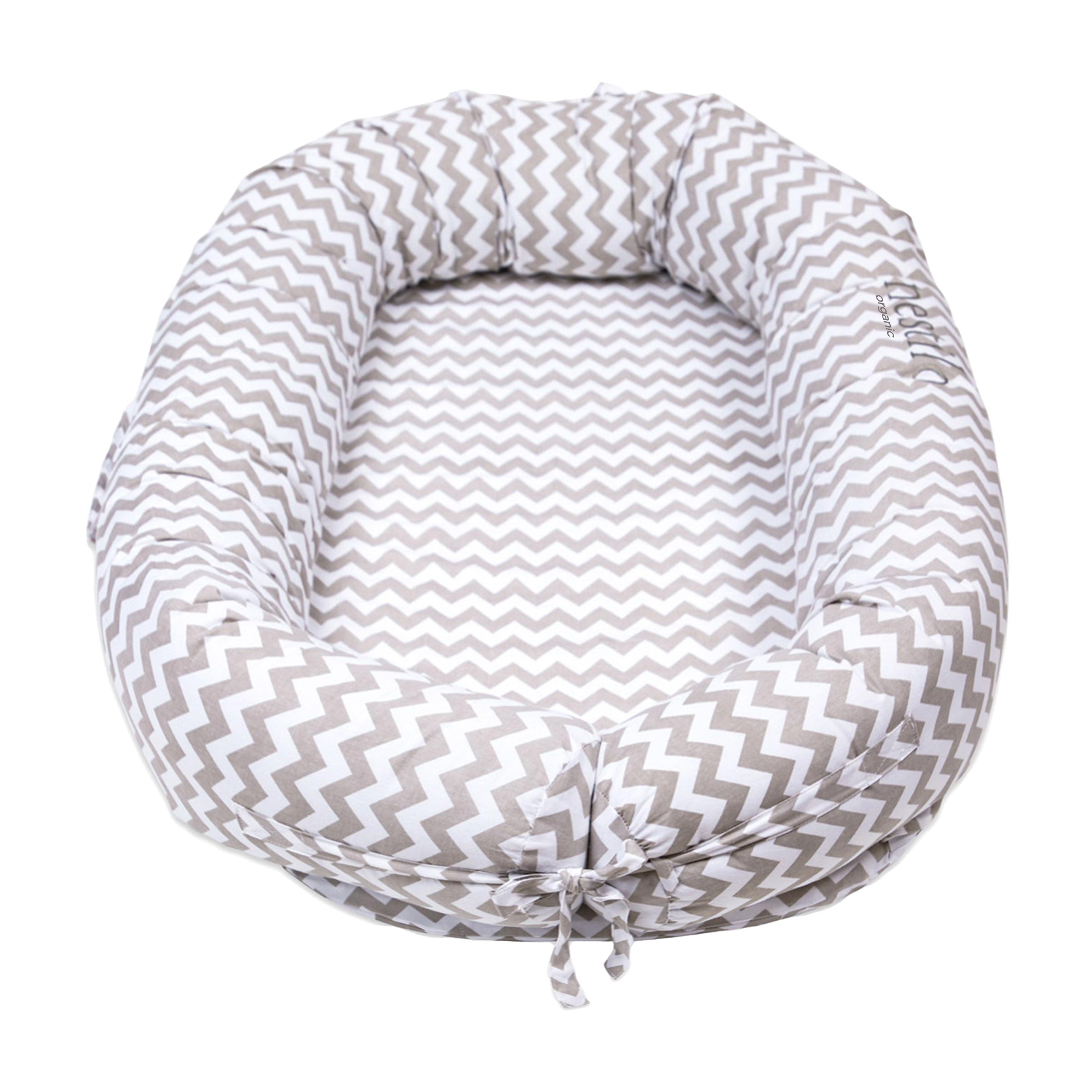 Masilo Organic Nestilo – Chevron (Grey) - Baby Nest