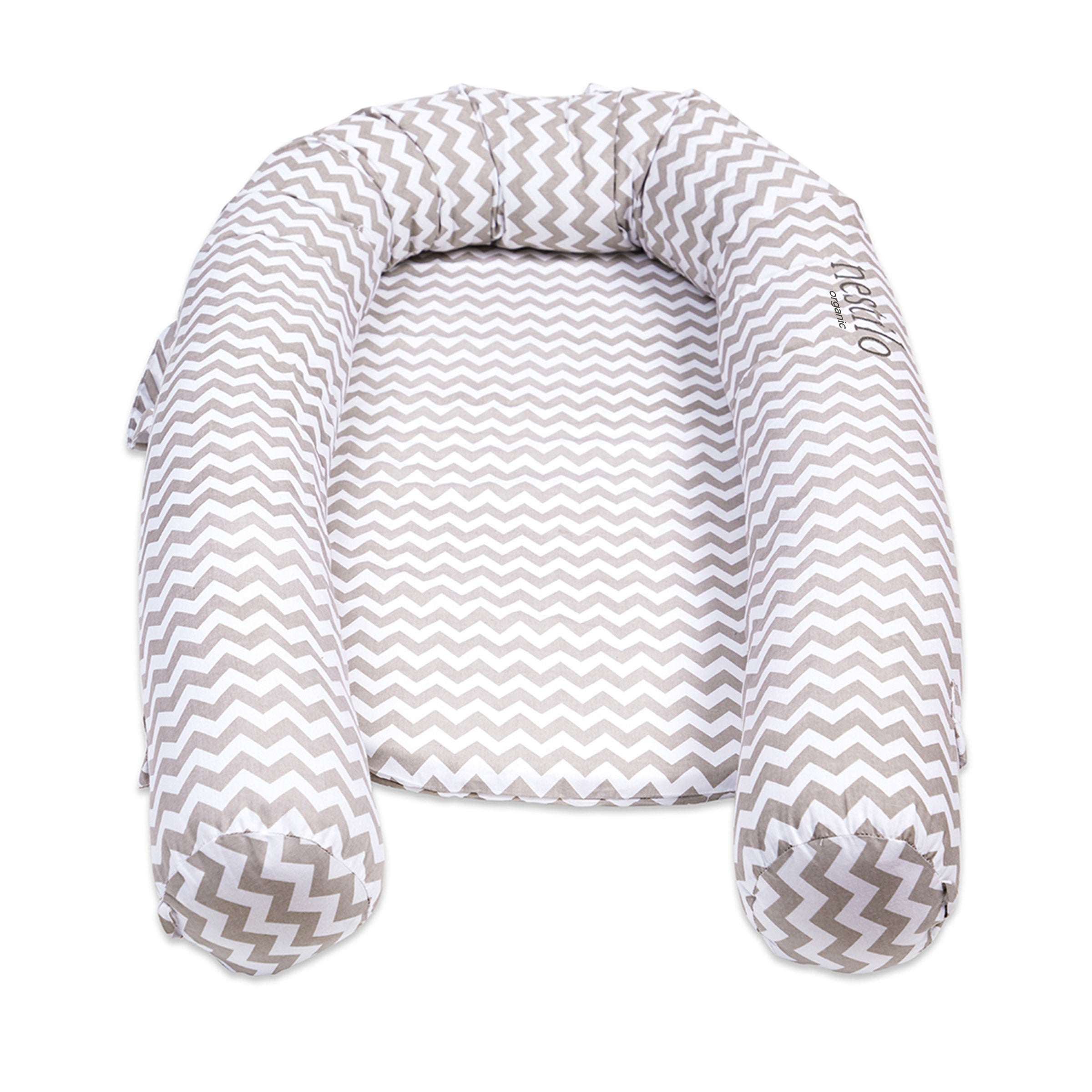 Masilo Organic Nestilo – Chevron (Grey) - Baby Nest