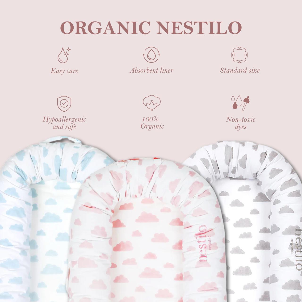 Masilo Organic Nestilo – Grey Clouds - Baby Nest