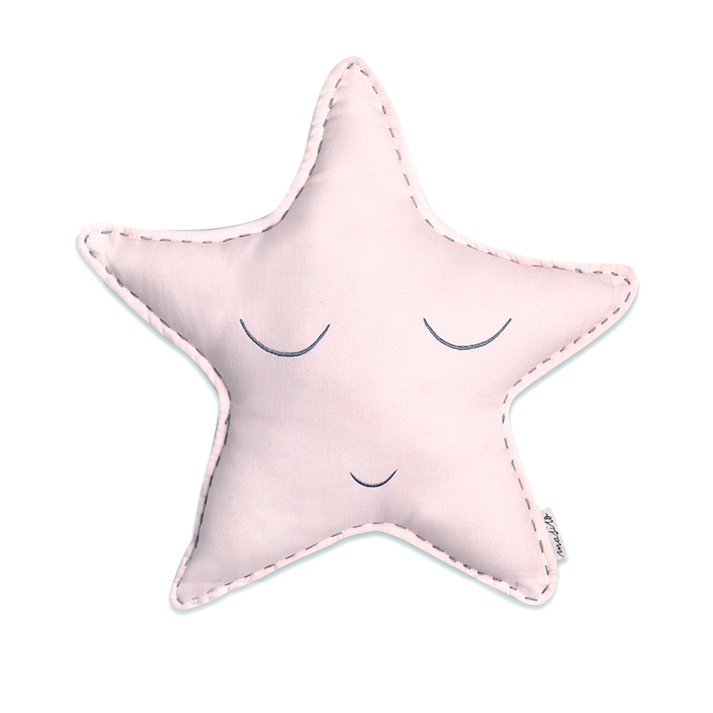 Masilo Organic Shape Cushion - Sleepy Star (Pink) - Toys