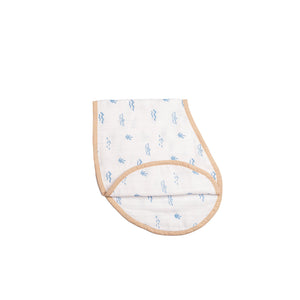 Masilo Swaddle & Burp Cloth Bib- Blue Sea Breeze|The Mom Store - Baby Feeding Gear