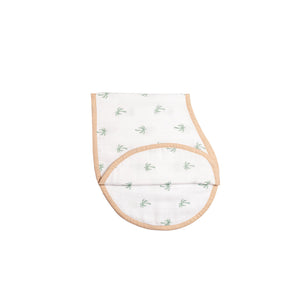 Masilo Swaddle & Burp Cloth Bib- Green Palm|The Mom Store - Baby Feeding Gear