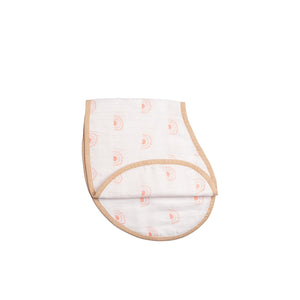 Masilo Swaddle & Burp Cloth Bib- Orange Rainbow|The Mom Store - Baby Feeding Gear
