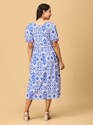 Masquerade Magic Embroidered Maternity and Nursing Dress - DRS - SD - MSQM - S