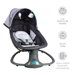 Mastela 3-in-1 Deluxe Multi-Functional Bassinet/Swing- Grey & Blue - 8105