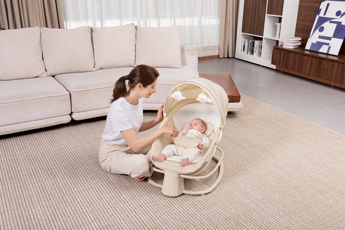 Mastela - Swings - Mastela Baby Deluxe 4 in 1 Swing & Rocker Birth+ to 36M - 8081
