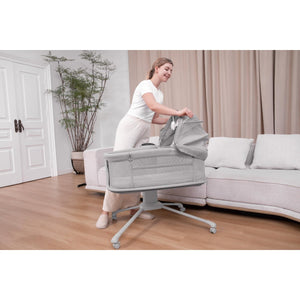 Mastela Bassinet Dream Starlight Bedside Bassinet Dark Grey Birth+ to 12M - 3378