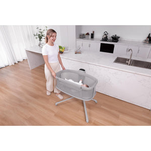 Mastela Bassinet Dream Starlight Bedside Bassinet Dark Grey Birth+ to 12M - 3378