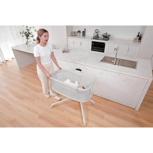 Mastela Bassinet Dream Starlight Bedside Bassinet Lite Grey Birth+ to 12M - 3328