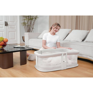 Mastela Bassinet Dream Starlight Bedside Bassinet Lite Grey Birth+ to 12M - 3328