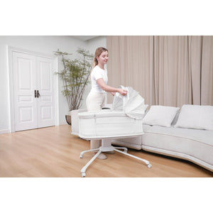 Mastela Bassinet Dream Starlight Bedside Bassinet Lite Grey Birth+ to 12M - 3328