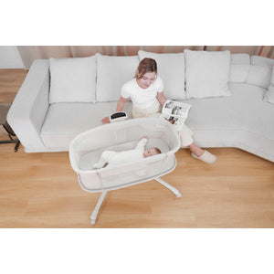 Mastela Bassinet Dream Starlight Bedside Bassinet Lite Grey Birth+ to 12M - 3328