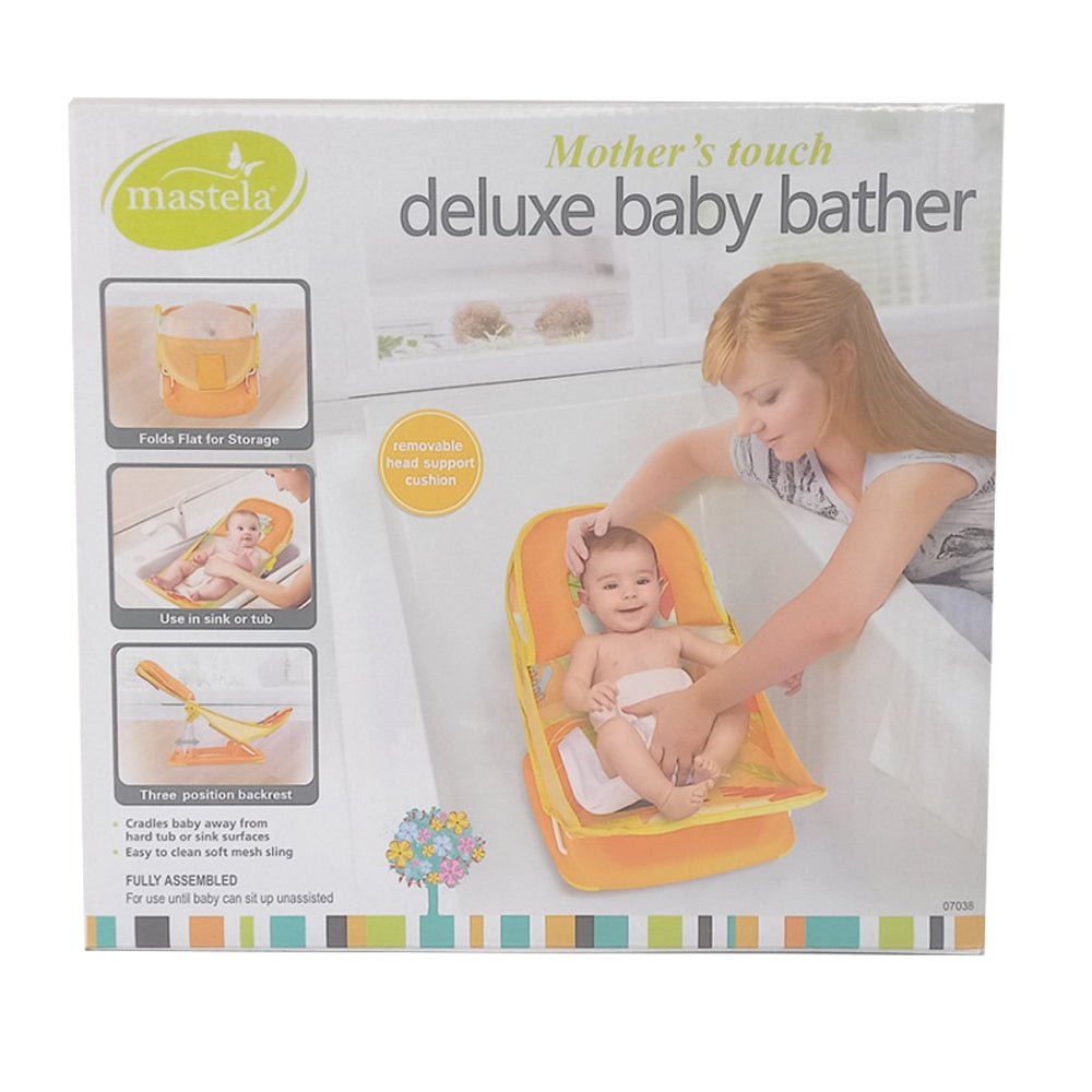 Mastela Bather Deluxe Baby Bather Orange Birth+ to 6M - 7038