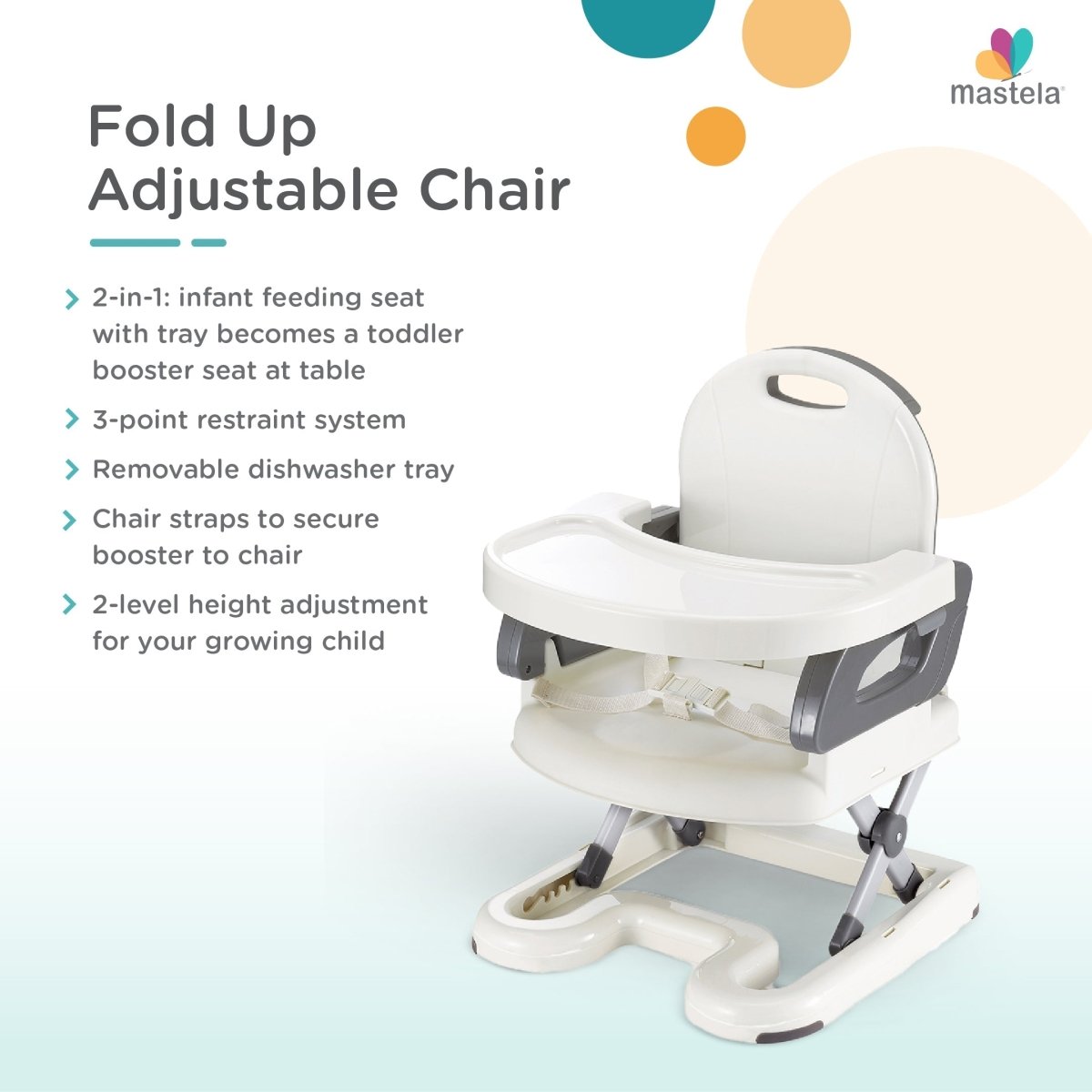 Mastela Booster to Toddler Seat - Grey - 7110