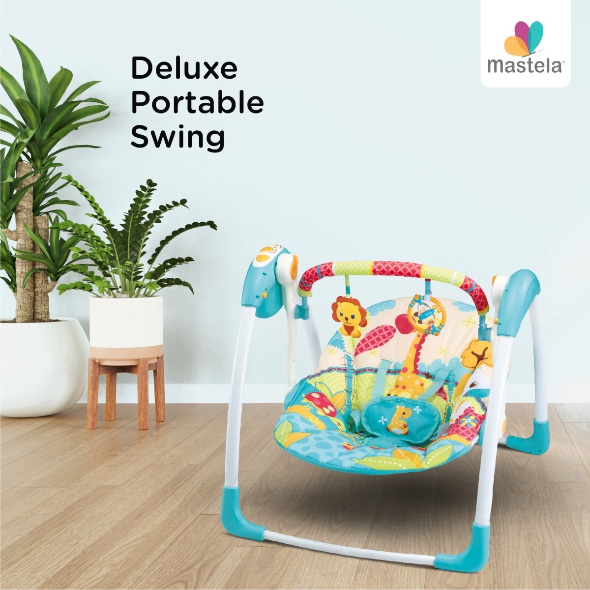 Mastela Deluxe Portable Swing Aqua - 6579