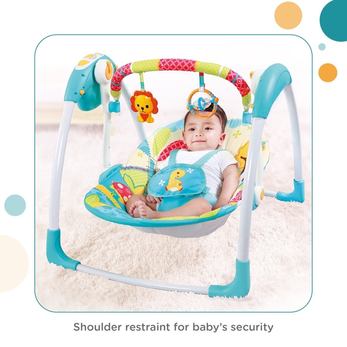 Mastela Deluxe Portable Swing Aqua - 6579