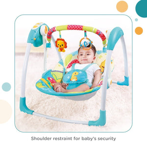 Mastela Deluxe Portable Swing Aqua - 6579