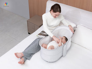 Mastela Infin iOrbit Cradle 0-24M | The Mom Store - Light Grey Cradle