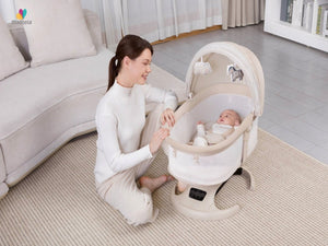 Mastela Infini Orbit Cradle 0-36M | The Mom Store - Bronze Cradle