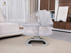 Mastela Infini Orbit Cradle 0-36M | The Mom Store - Light Grey Cradle