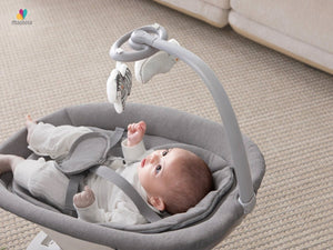 Mastela Lullaby Orbit Cradle 0-12M | The Mom Store - Grey Cradle
