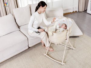 Mastela Orbelle Multi-Role Cradle Green 0-6M | The Mom Store - Beige Cradle