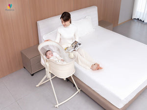 Mastela Orbelle Multi-Role Cradle Green 0-6M | The Mom Store - Beige Cradle