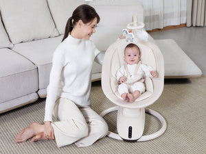 Mastela Orbo Dream 360 Cradle Rocker 0-6M | The Mom Store - Beige Cradle