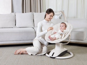 Mastela Orbo Dream 360 Cradle Rocker 0-6M | The Mom Store - Beige Cradle