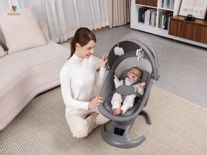 Mastela Ori Euphoria 3D Swing 0-24M | The Mom Store - Grey Baby Swing