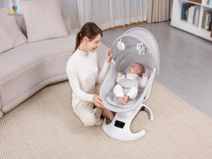 Mastela Ori Euphoria 3D Swing 0-24M | The Mom Store - Light Grey Baby Swing