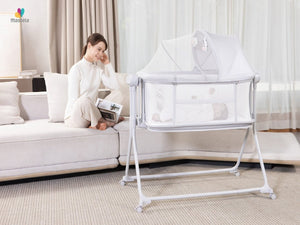 Mastela Sense Balance Bassinet 0-12M | The Mom Store - Light Grey Bassinet