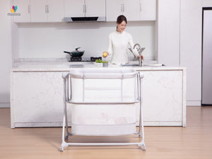 Mastela Sense Balance Bassinet 0-12M | The Mom Store - Light Grey Bassinet
