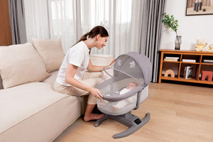 Mastela Swing H multi - motion baby cradel Grey Birth to 36M - 8403