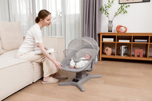 Mastela Swing X multi - motion baby cradel Dark Grey Birth to 36M - 8303