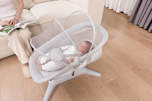 Mastela Swing X multi - motion baby cradel Lite Grey Birth to 36M - 8301