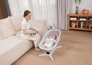 Mastela Swing X multi - motion baby cradel Lite Grey Birth to 36M - 8301