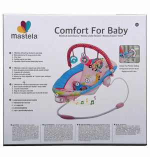 Mastela Toddler to Newborn Baby Rocker, Bouncer Musical Chair- Pink - 6316