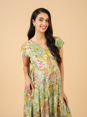 Matcha Maternity and Nursing Dress - S Maternity Casual Dress