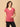 Maternity and Nursing Top - Tomato Red Melange - MAT - NIA - RDML - S
